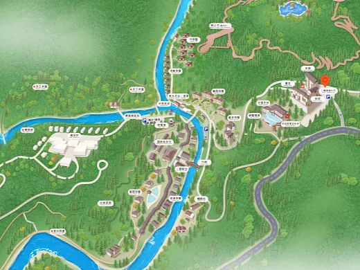 榕城结合景区手绘地图智慧导览和720全景技术，可以让景区更加“动”起来，为游客提供更加身临其境的导览体验。